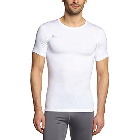 Camiseta interior Kempa de manga corta, talla XL, color blanco Cover