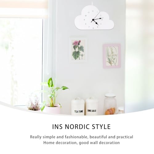 Reloj de nube TIDTALEO con manecillas expuestas y diseño simple 8