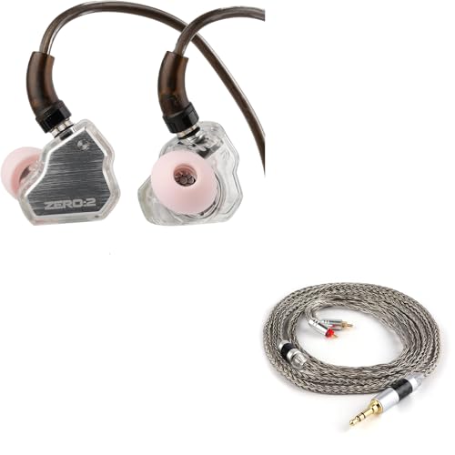 Linsoul 7Hz x Crinacle Zero: 2 in Ear Monitor, Updated 10mm Dynamic Driver IEM, Wired Earbuds Earphones, Gaming Earbuds, with OFC IEM Cable for Musician