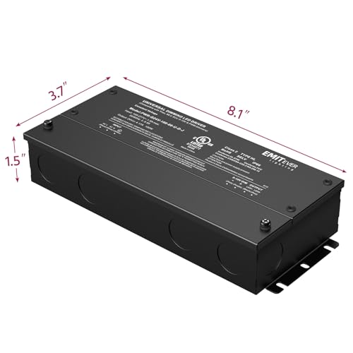 EMITEVER Dimmable Led Driver, 100W AC 100V-277V to DC 24V Transformer, 5-in-1 Dimming: ELV/MLV/TRIAC / 0-10V / 1-10V / 10V PWM/Potentiometer, Waterproof IP67 and UL Listed by EMITEVER - Image 3