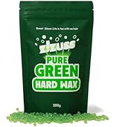 ZIZUSS Hard Wax Beads for Hair Removal, Pure Green for Sensitive Skin, 200g - Hair Removal Wax | ...