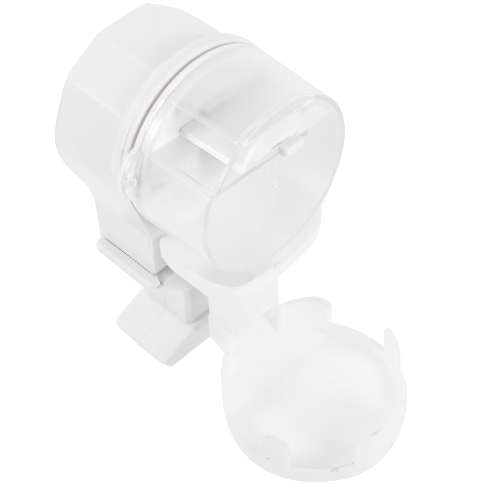 Mangiatoia Automatica per Rettili Timer 100ml, Ciotola per Cibo e Acqua per Tartarughe e Lucertole, Base Stabile e Design Compatto per Vasche e Acquari Piccoli