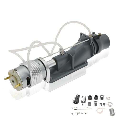 Propulseur de Bateau RC, Moteur 7,4V Pompe à Jet Ensemble de propulseurs 150x43mm/5,9x1,7 Pouces hélice avec dissipateur Thermique à Moteur à balais 540 pour Bateau RC