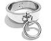 KUB Adult Bondage Flat Oval Handcuffs Steel Wrist Prisoner Restraints with Allen Drive Key - Medium - Size: 7
