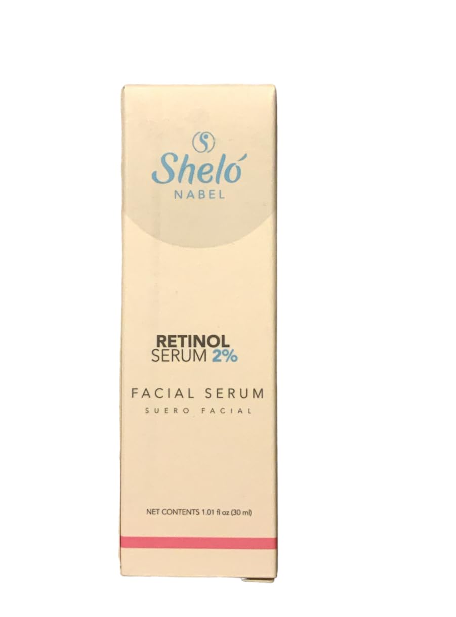 RETINOL SERUM 2% Shelo NABEL Mejora la apariencia del tono y la textura de la piel (FDA Aproved)