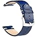 OTTOODY Leather Watch Bands 18mm 20mm 22mm, Quick Release Top Grain Leather Watch Band Straps for Men and Women, Stylish Vintage Replacement Watch Band for Watch and Smartwatch,Blue