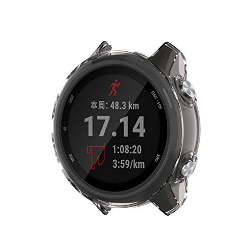 Image of Case Cover Compatible with Garmin Forerunner 245 Smartwatch Protective PC Bumper Armor Case Protector for Forerunner 245 /245 Music (Grey)