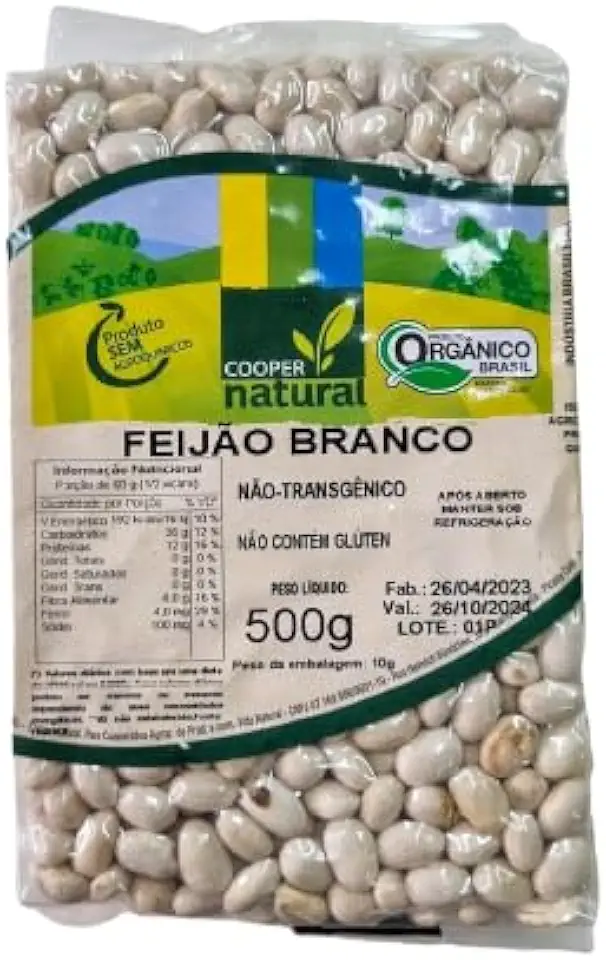 Feijão Branco Orgânico Coopernatural 500g