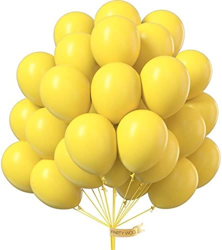 PartyWoo Metallic Balloons, 50 pcs 12 Inch Gold Metallic Balloons Silver Metallic Balloons Blue Metallic Balloons Shiny Balloons for Party Birthday Decorations, Wedding Decorations