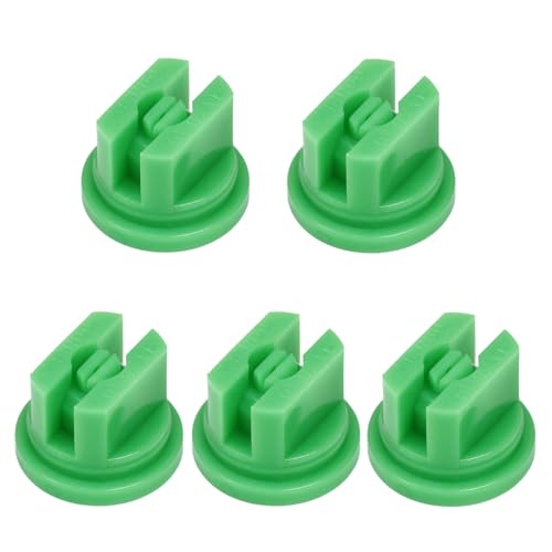 Tayffency 10 PCS Flat Fan Spray Tip 110 Degree Plastic Nozzle for Agricultural, Cleaning, Cooling (Green)