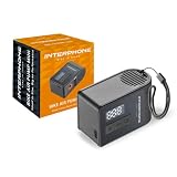 INTERPHONE Bike Air Pump Compressore mini portatile per bici, supporto fino a 120 PSI, funzione arresto automatica, doppio schermo LCD, con sensore di pressione ad alta precisione