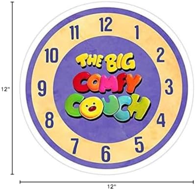 The Big Comfy Couch Clock and Decal Sticker - Graphic for Auto, Wall, Laptop, Cell, Truck Windows and Cars image 3