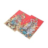 STOBOK 4 Sets Foto Decorativo Éxito Tsai Pegatinas Fortuna Tradicional Yeh Decoraciones Ventana Roja Shen Etiqueta De La Puerta Buena Pared La Primavera Decoración Accesorios Chino