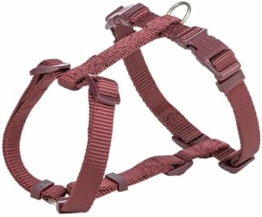 TRIXIE Premium H-Geschirr, XS–S: 30–44 cm/10 mm, Sangria