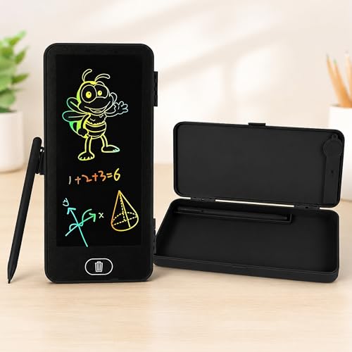 Image of Toyshine 2-in-1 LCD Writing Tablet Pencil Box| Digital Drawing Board with Stylus| Colorful Screen| One-Touch Erase| Pencil Storage Case| Educational Learning Toy for Boys & Girls