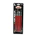 Hobby Five-Brush Set, Assorted Sizes, Natural Hair, Flat; Round, 5/Set