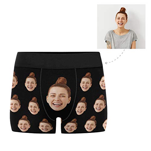 Custom Face Boxers Girlfriend and Wife Faces Personalized Face Briefs Underwear for Men2