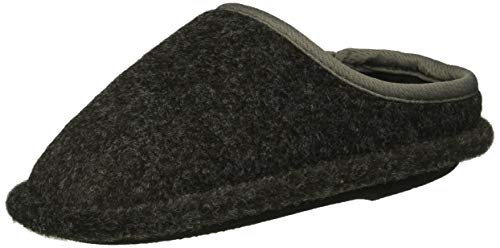 Dearfoams Boy's Df Plaid Clog Slipper, Black, 7-8 Medium Us Little Kid #TOP3