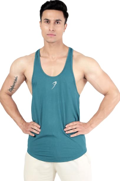 fuaark Men Polyester Gym Tank Tops Sleeveless Sports Vest-picture-13