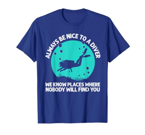 Cool Scuba Diving for Men Women Scuba Diver Underwater Lover T-Shirt, Men, Royal Blue, XX-Large