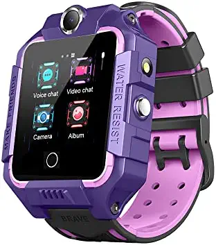Sekyo Turbo | 4G Smartwatch with Video Calling | Voice Call | WiFi | Location Tracking | SOS | Voice Message | Geo-Fencing | GPS Smartwatch for Kids, Boy Girls | Purple