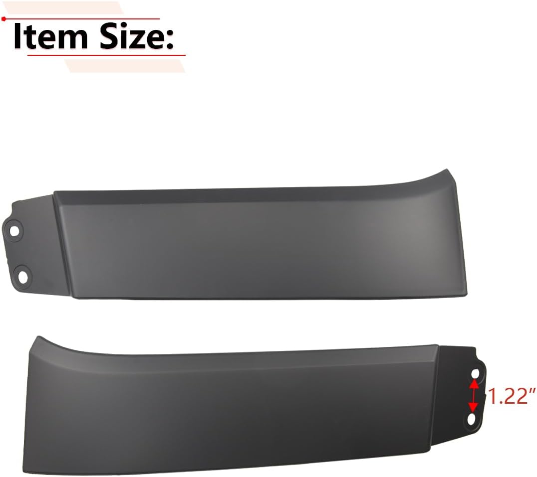 RLB-HILON 1Pair Front Bumper Grille Headlight Filler Trim Panels Set Compatible with Toyota Tundra 2007 to 2013 Year, for Toyota Sequoia 2008 to 2017 Year