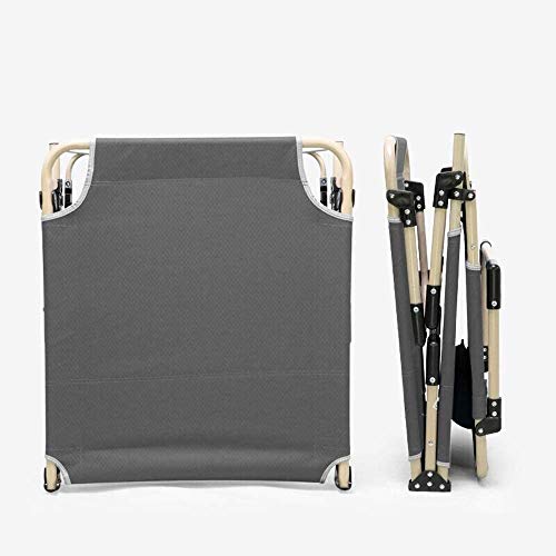 Lit pliant simple et inclinable avec structure portable renforcée - 4