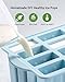 Popsicles Molds, MEETRUE 12 Pieces Silicone Popsicle Molds Easy-Release BPA-free Popsicle Maker Molds Ice Pop Molds Homemade Popsicle Ice Pop Maker with 50PCS Popsicle Sticks+Cleaning Brush