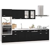 Colore: Nero; Materiale: Truciolato, vetro; Assemblaggio richiesto: Sì