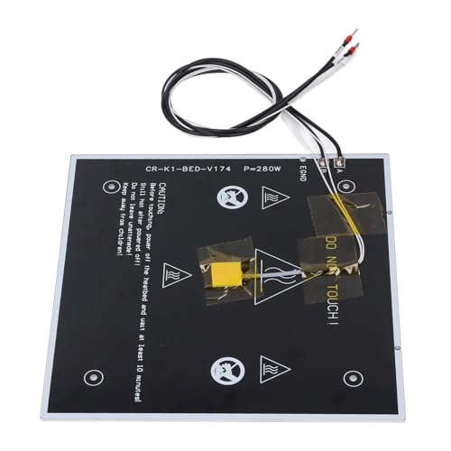 24V 280W Heated Bed Kit: 235x235x3mm Aluminum Hotbed Platform for K1/K1C 3D Printer, High Thermal Conductivity, Plug & Play Replacement