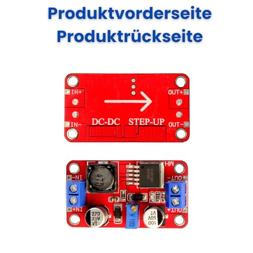 LAOMAO DC-DC Step Up Converter 3V-35V auf 5V-40V Einstellbare Ausgangsspannung Boost Converter Netzteiladapter Power Adapter Module(3Pack)