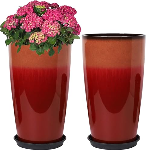 Neoaider Set of 2 Lightweight Ceramic-Look Tall...
