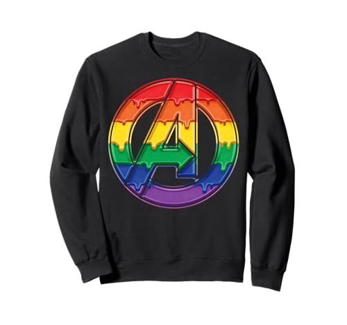 Sweatshirt Marvel Avengers au logo arc-en-ciel pour un look pop et geek au quotidien