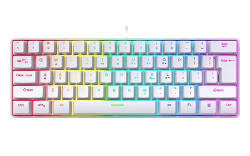 Clavier de jeu 61 touches idéal pour un setup de bureau minimaliste
