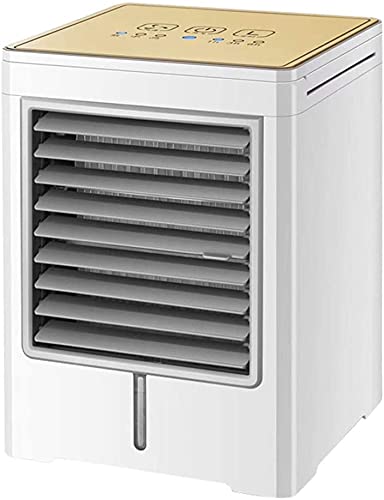 TONONE Evaporative Coolers Bedroom Fan Cooling Fans for Rooms Tower Fans Cooling Powerful Pedestal Fans (Color : Gold)