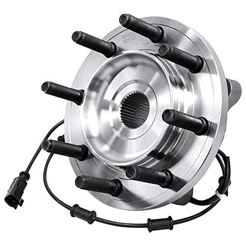 Image of Detroit Axle - 4WD Front Wheel Bearing Hub for Dodge Ram 2500 3500, Hub Bearing 2009-2011 Ram 2500 3500 Replacement Wheel Bearing and Hub Assembly Set, Pair Hubs