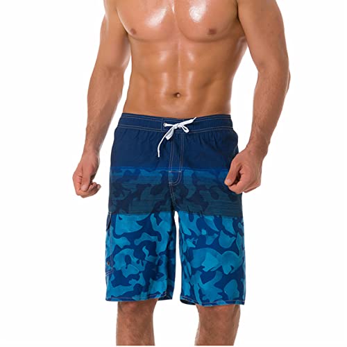 Maiyifu-GJ Men Printed Quick Dry Boardshorts Lightweight Summer Holiday Swim Trunks Drawstring Surf Trunks with Side Pocket4