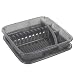 Rotho Geometric Geschirrabtropfer mit Abtropfschale, Kunststoff (PP) BPA-frei, anthrazit/transparent, (39,5 x 39,5 x 8,0 cm)