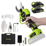Yougfin Electric Pruning Shears, 30mm(1.2 inch) Cutting Diameter, 2 Pack 2.0Ah Lithium-ion Battery P