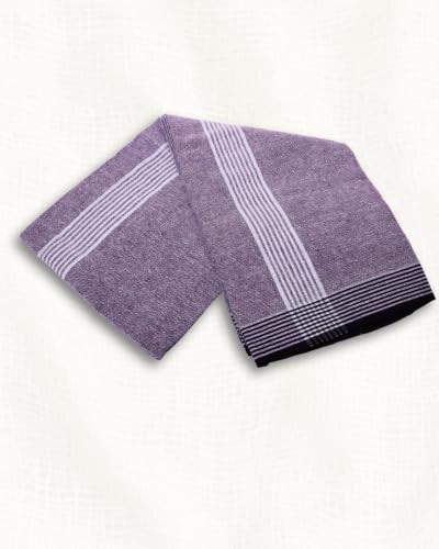 Image of Self Design Blended Solid cotton lungi for men | Daily Wear, Home Wear & Relaxation | 2 Meter | Unstitched