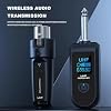 Jemcgrl UHF XLR Adapter System Wireless Microphone Transmitter Receiver for Dynamic Microphone Guitar Audio Mixer PA System #2