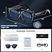 Hadrsion Smart Glasses with Camera,Bluetooth AI Sunglasses,Translation/Voice Control/Music Play for Travel, Conferences & Vlogging Unisex