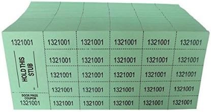 Auction Tickets - 500 Sheets Green
