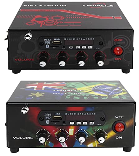 Amplificador de Mesa Trinity Fifty Four com Bluetooth Entrada USB 200W RMS 4 Canais - Ideal Para Som