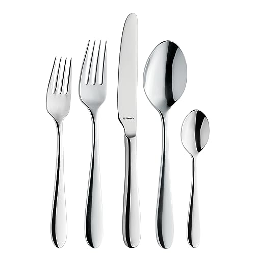 Amefa Oxford 20-piece Premium 18/10 Stainless Steel Flatware Set, High Gloss Mirror Finish, Silverware Set Service for 4, Dishwasher Safe, Rust resistant Cutlery.