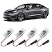 Produktbild Autotür Led Licht Logo Projektor, 4 Stück Projektolicht Willkommenslicht für Tesla Model 3/ Y/S/X, Tesla Logo Einstiegsbeleuchtung LED Autotür Türbeleuchtung, Autotür Licht Projektor Türbeleuchtung