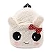 Elonglin Petit Sac à Dos Enfant Garderie Maternelle Sac Creche Animaux École Primaire Cartoon Mignon pour bébé fille garçon 1-3 ans Sac à Dos Cartable Sac à dos Préscolaire Zippé En Peluche Panda nœud