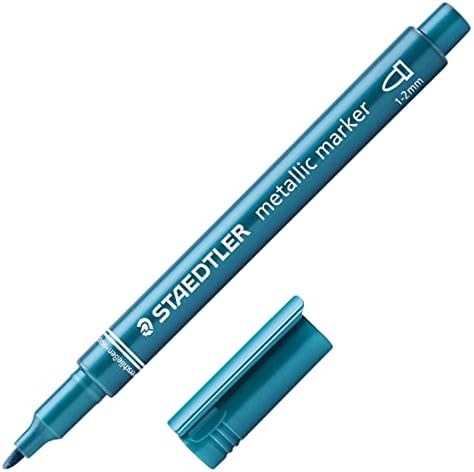 STAEDTLER 8323 TB10 Design Journey Metallic Pens, Bullet Tip 1-2mm Line Width - Assorted Colours (Pack of 10)
