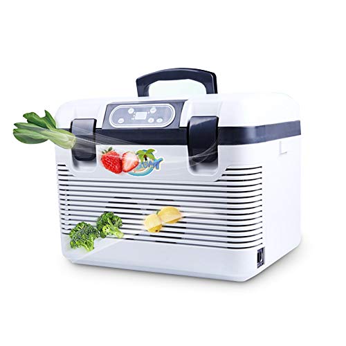 19L冷蔵庫 -10℃~65℃ 冷温庫 AC110V家庭用 DC12Vカー用 24Vトラック用 電子保温保冷ボックス 車載 車 車用 保温 保冷 冷凍 大容量 持ち運び 一人暮らし ホワイト
