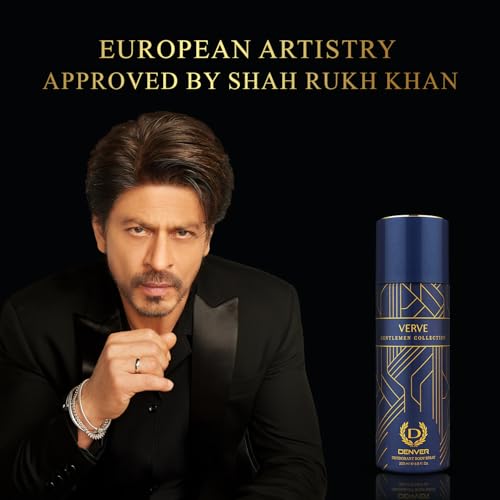 Image of Denver Black Code 150 ML & Verve 200 ML Deodorant For Men, Pack of 2 | Long lasting Deodorant